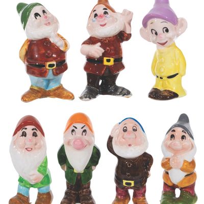 A "Snow White and the Seven Dwarfs" Figurine Set.