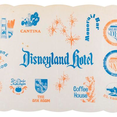 An Early Disneyland Hotel Placemat.