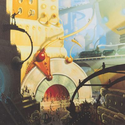 A "Robots" Artist's Proof Giclee on Canvas.