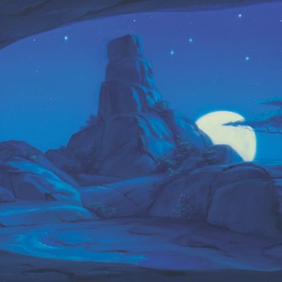 A "The Lion King" Original Color Key Concept Painting.