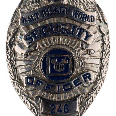A Walt Disney World Security Officer Badge.