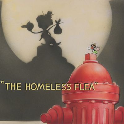 "The Homeless Flea" Original Title Cel & Background.