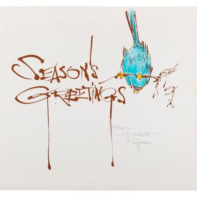 A Herb Ryman Christmas Card Lithograph.