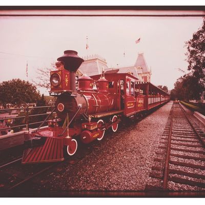 An Oversized Disneyland Railroad Photograph.