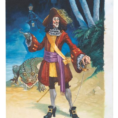 An Original Mike Ploog Captain Hook Painting.