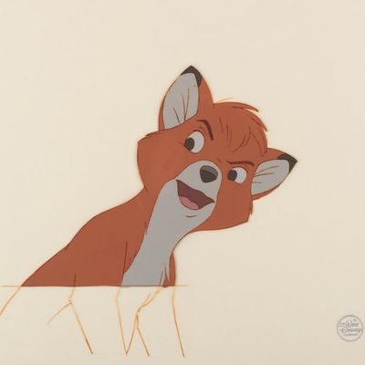 A "The Fox and the Hound" Tod Original Production Cel.