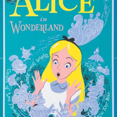 An Alice in Wonderland Attraction Poster.