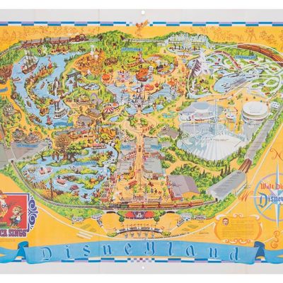 A 1974 Disneyland Souvenir Map.