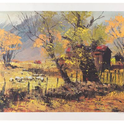 An Al Dempster Landscape Lithograph.