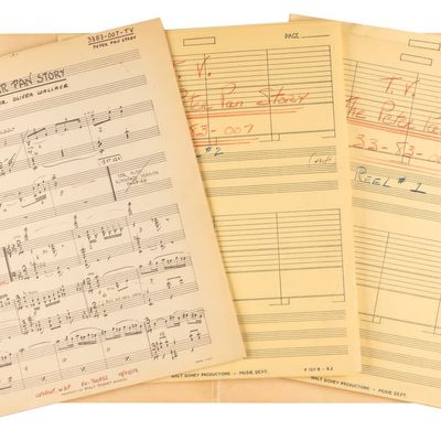 The Full Score and Script for "The Peter Pan Story" TV Featurette.