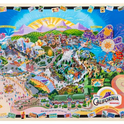 A California Adventure Grand Opening Imagineer Map.