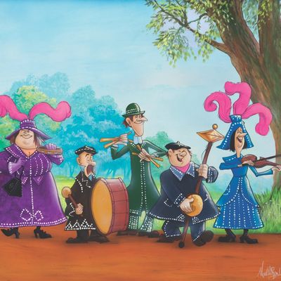 A "Mary Poppins" Original Painting by James C Mulligan.