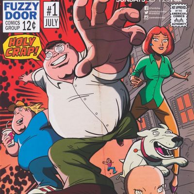 A "Family Guy" Comic Cover Crew Exclusive Framed Print.