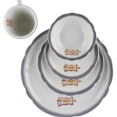 A Set of Aunt Jemima's Kitchen Ceramic Dishes.