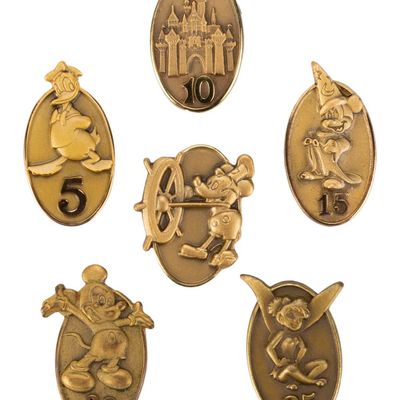 A Cast Member Service Pin Collection.