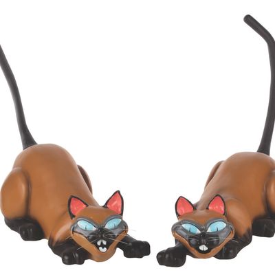 A Pair of "Lady and the Tramp" Si and Am Store Displays.