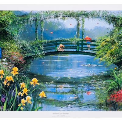 A Peter Ellenshaw Signed "Reflections of Friendship" Print.