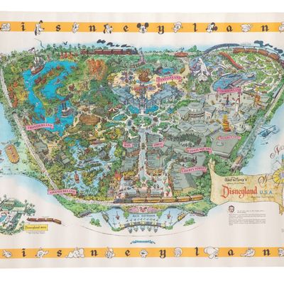 A 1958-B Disneyland Souvenir Map.