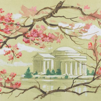An American Adventure Concept Painting by Clem Hall.