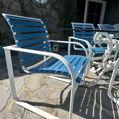 Sale Photo Thumbnail #277: Vintage Tropitone Lawn Chairs with Aluminum and Straps 