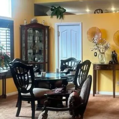 Dining room table and chairs