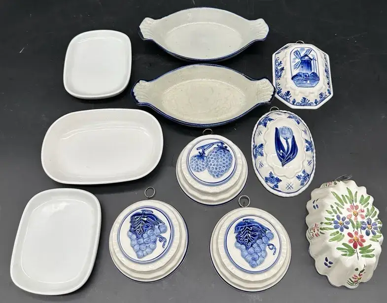 Blue & White Finds - Mixed Ceramic Dishes & Decor