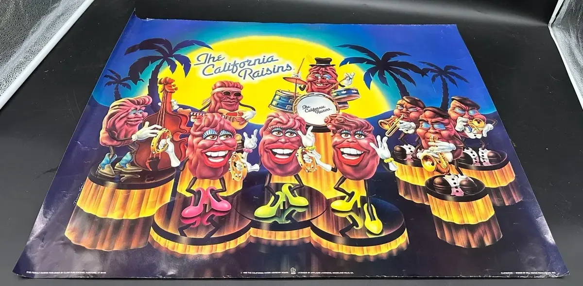 Heard It Through the Grapevine - 1988 California Raisins Poster