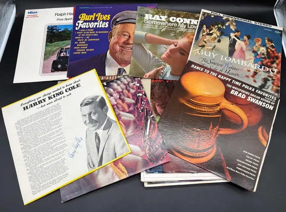 Mystery Record Lot Signed Harry King Cole