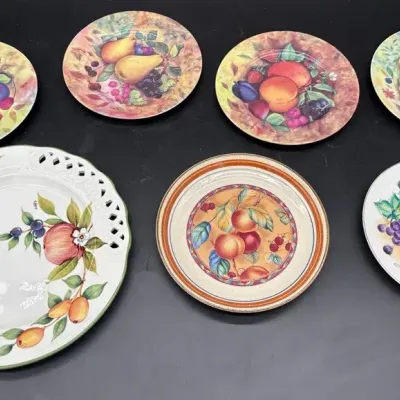 Various Fruit Themed Plates
