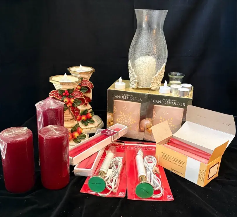 Christmas Candles Mystery Lot