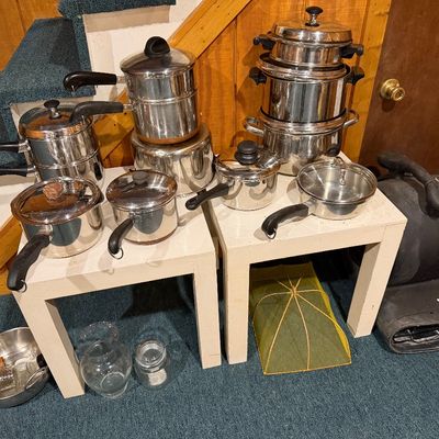 Stainless steel pots pans
