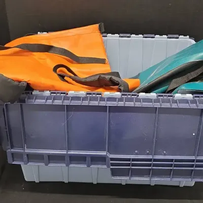 Adventure Time Essentials - Dry Bags, Ski Bag, Gloves, Plastic Tote