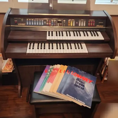 Conductor Dual Keyboard Electric Lowery Organ - Bench, Sheet Music