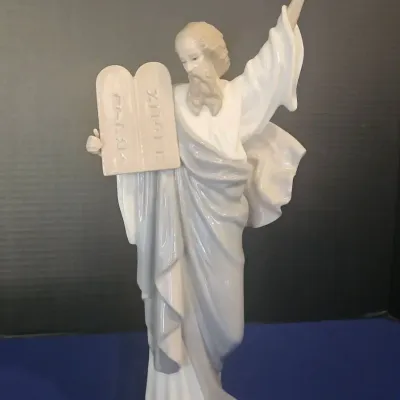 Vintage LLADRO Moses Porcelain Statue Figure