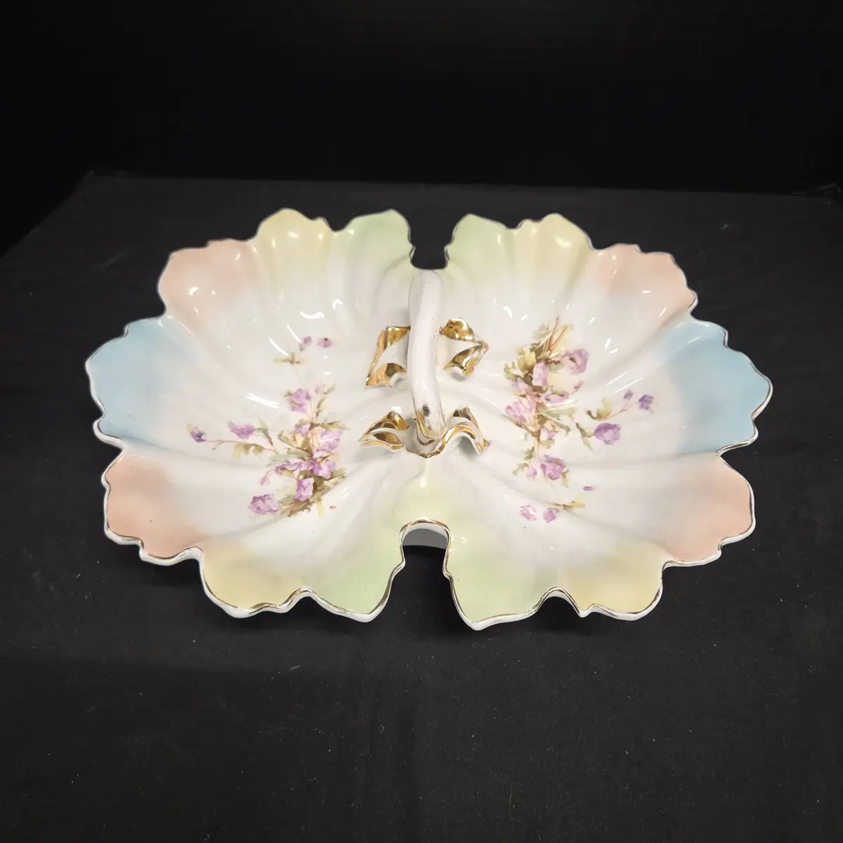 Joseph Schachtel J.S. Germany Antique Porcelain Lobster Dish Serving Platter - Victorian 