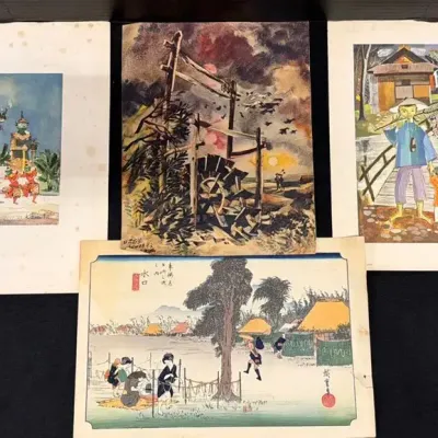 Vintage Japanese Woodblock Prints - Ukiyo-e Hiroshige Shinhanga Art Collection