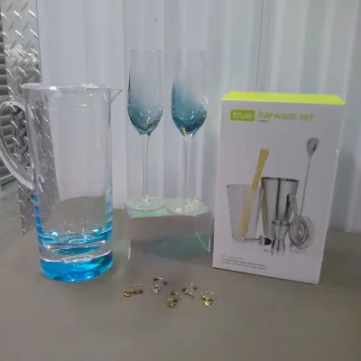 Teal Bar Set