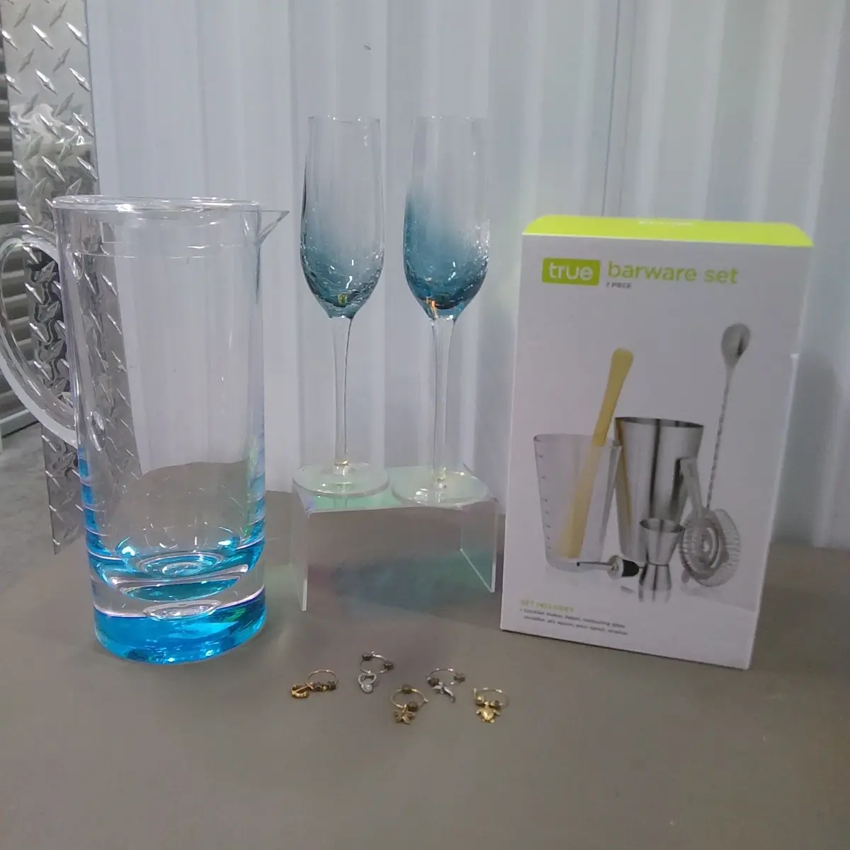 Teal Bar Set