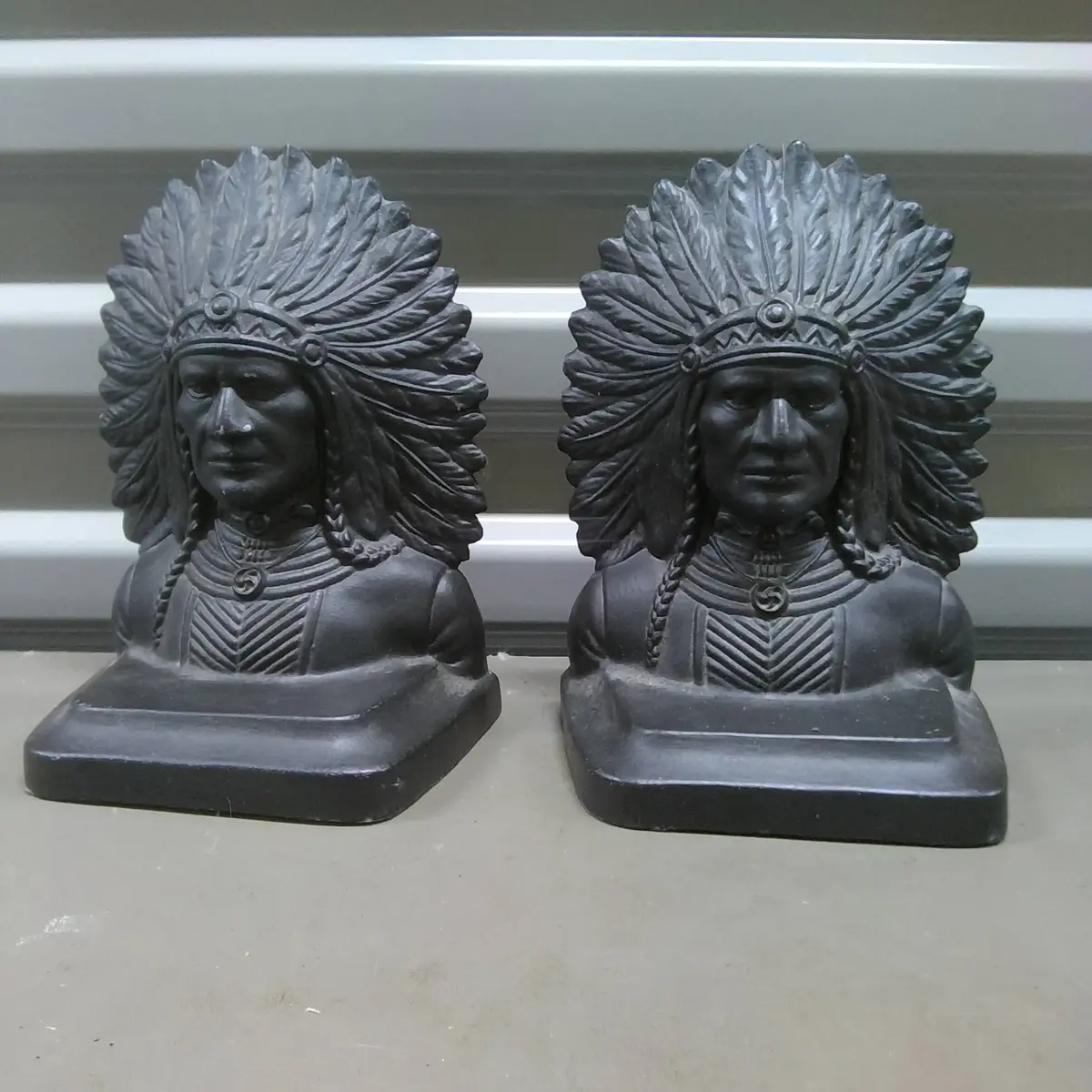 Indian Bust Book Ends
