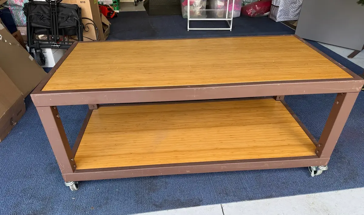 Pier 1 Imports Heavy-Duty Industrial Rolling Display Table – Commercial Store Fixture