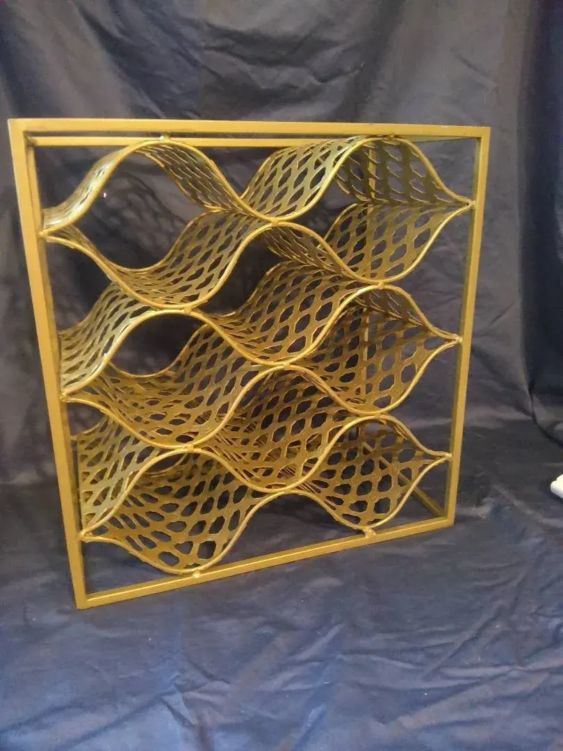 Gold Metal Wine Rack & More