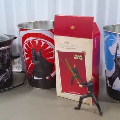 Star Wars Slow Cooker, Hallmark Ornament &  Movie Popcorn Bin