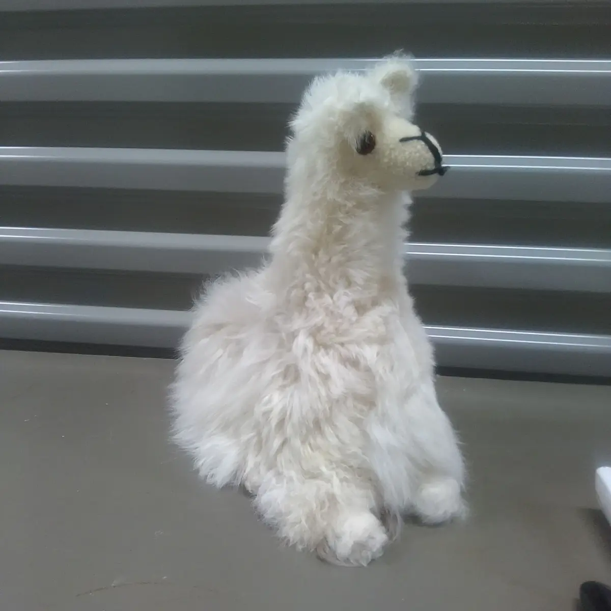 Alpaca Llama Real Fur 11 Inch