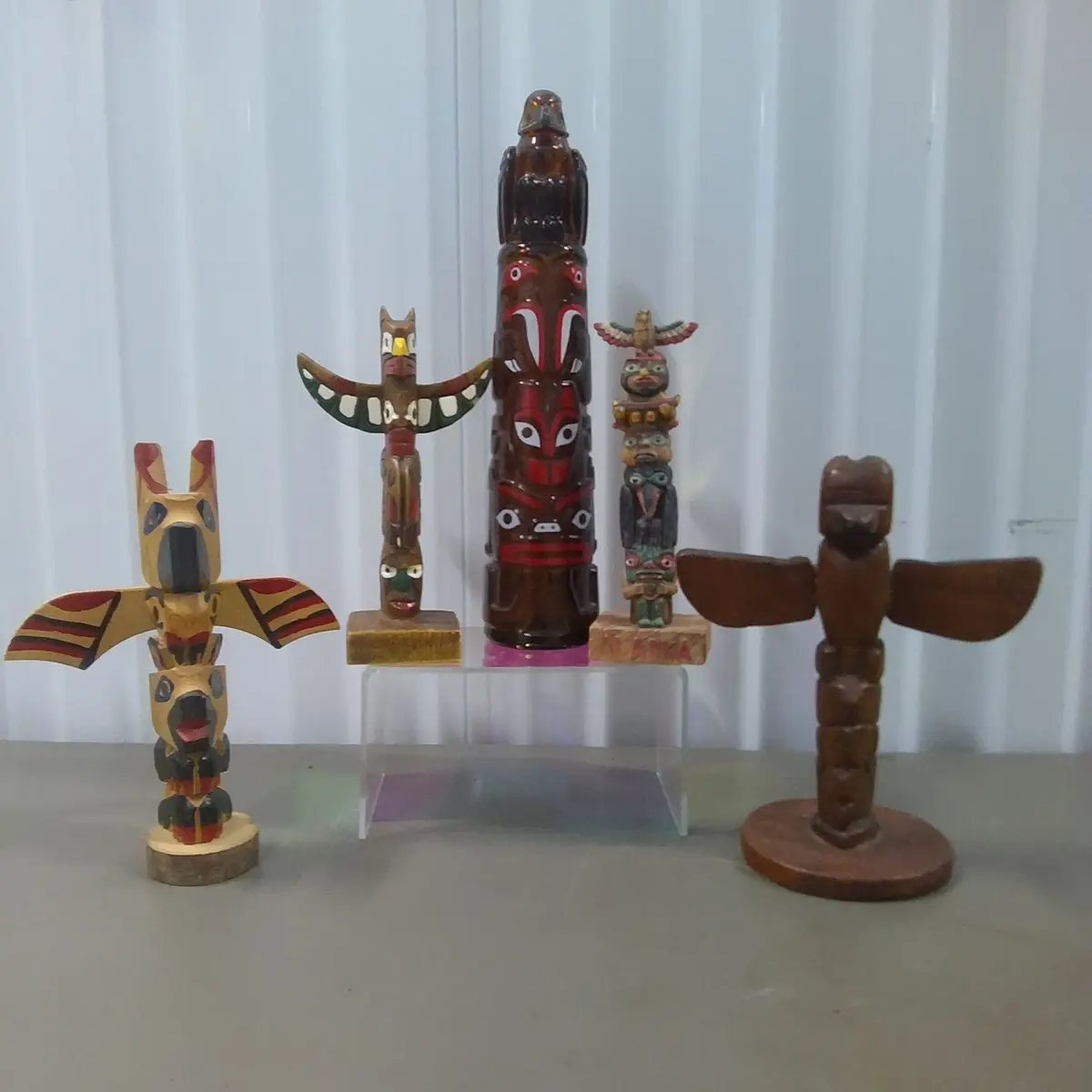 Variety Of Totem Poles