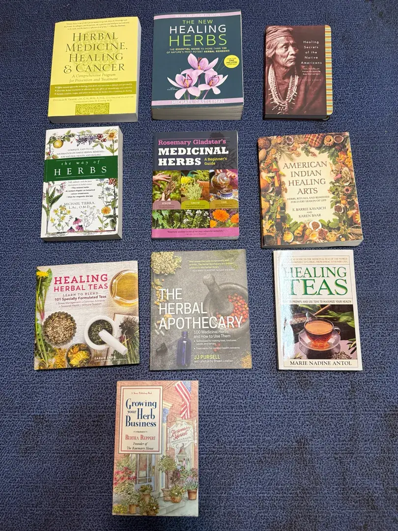 Herbalist’s Reference Library – Medicinal Herbs, Healing Teas & Native American Remedies – 10 Books