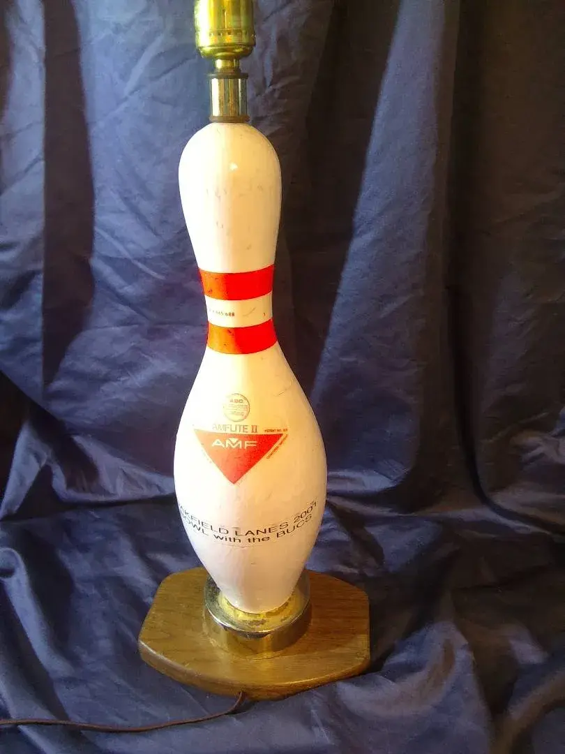 "Bowl With The Bucs" Bowling Pin Autographed 
