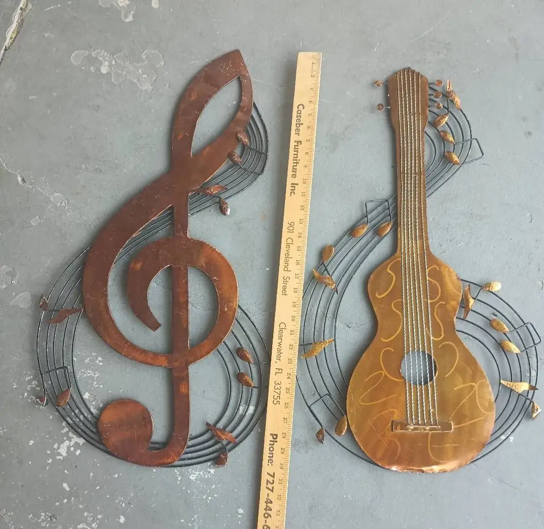 Metal 3D Musical Decor