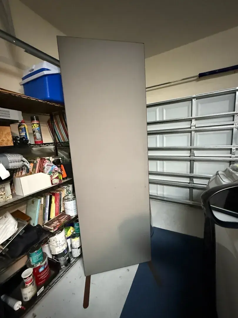 Extra-Tall 90” Professional Privacy Screen / Room Divider – Freestanding Metal Frame