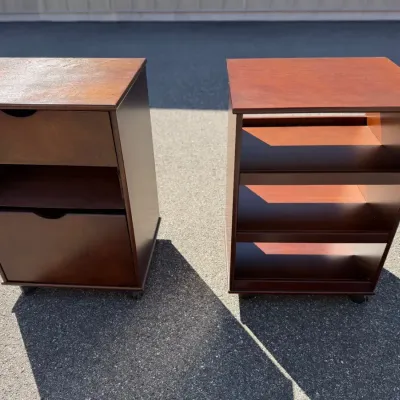 Modular wood storage carts