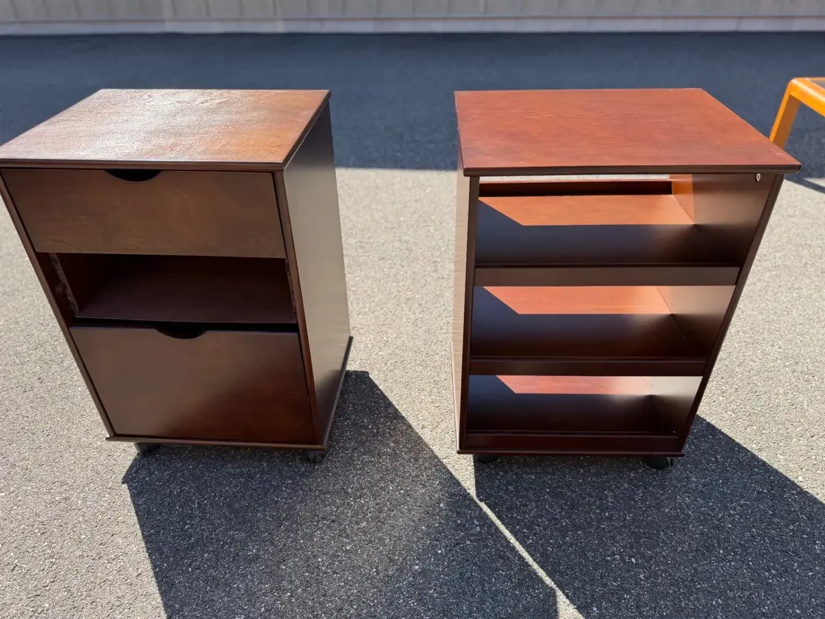 Modular wood storage carts